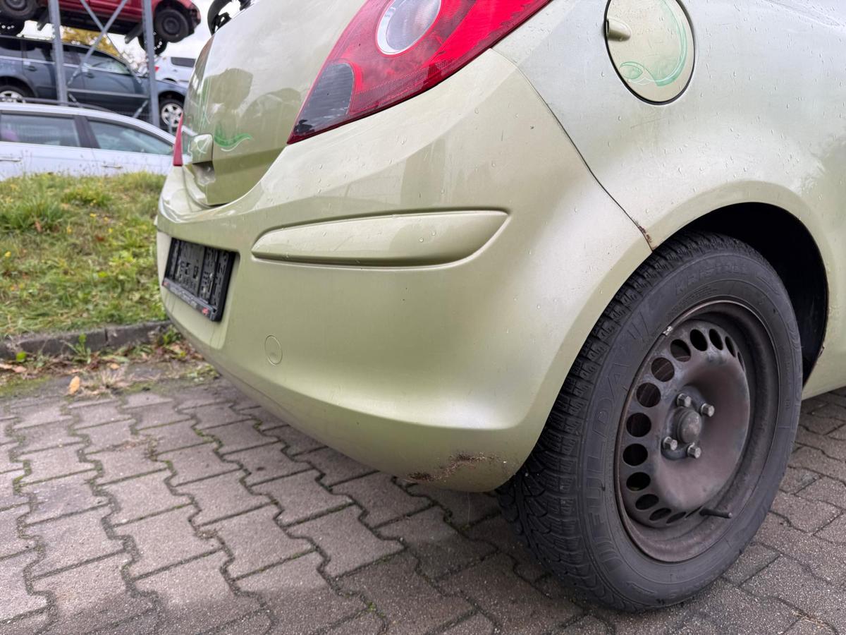 Opel Corsa D original Stoßstange Stoßfänger hinten Z30E Green Tea 3 Türer BJ06